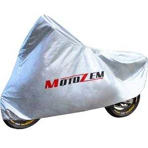 MotoZem moottoripyöräpeite - hopea