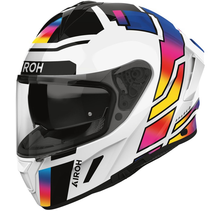 Integroitu moottoripyöräilykypärä Airoh SPARK 2 Livery kiiltävä sateenkaari