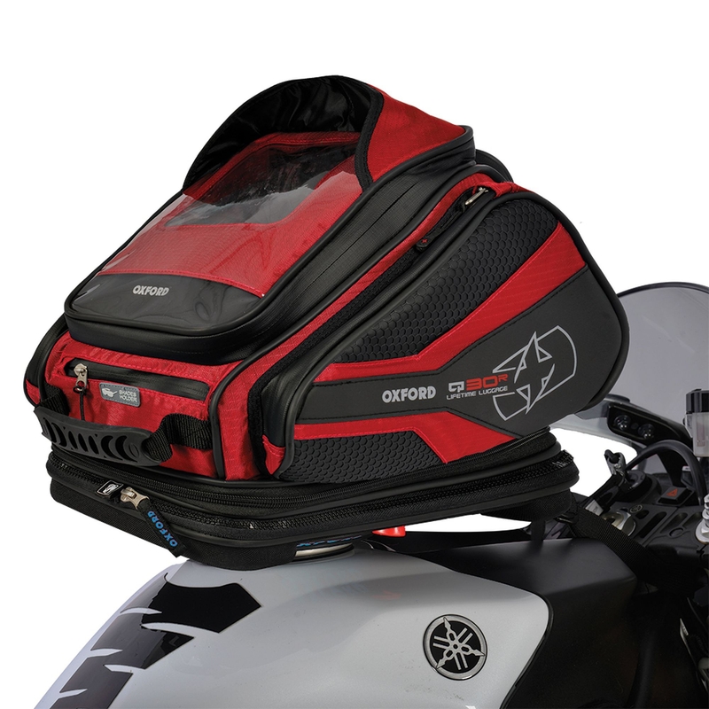 Tankbag na motocykl Oxford Q30R QR černo-červený