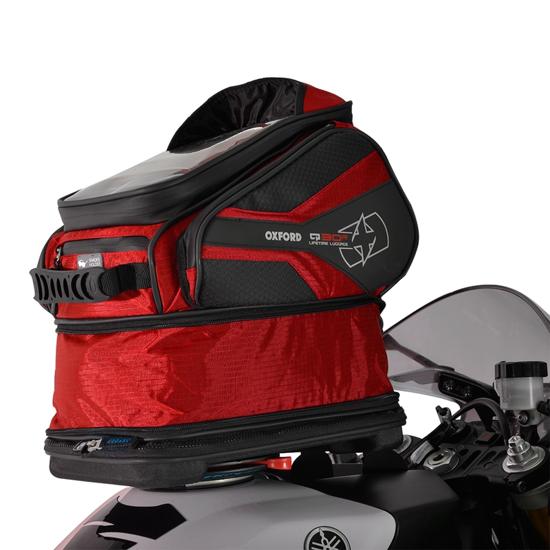 Tankbag na motocykl Oxford Q30R QR černo-červený