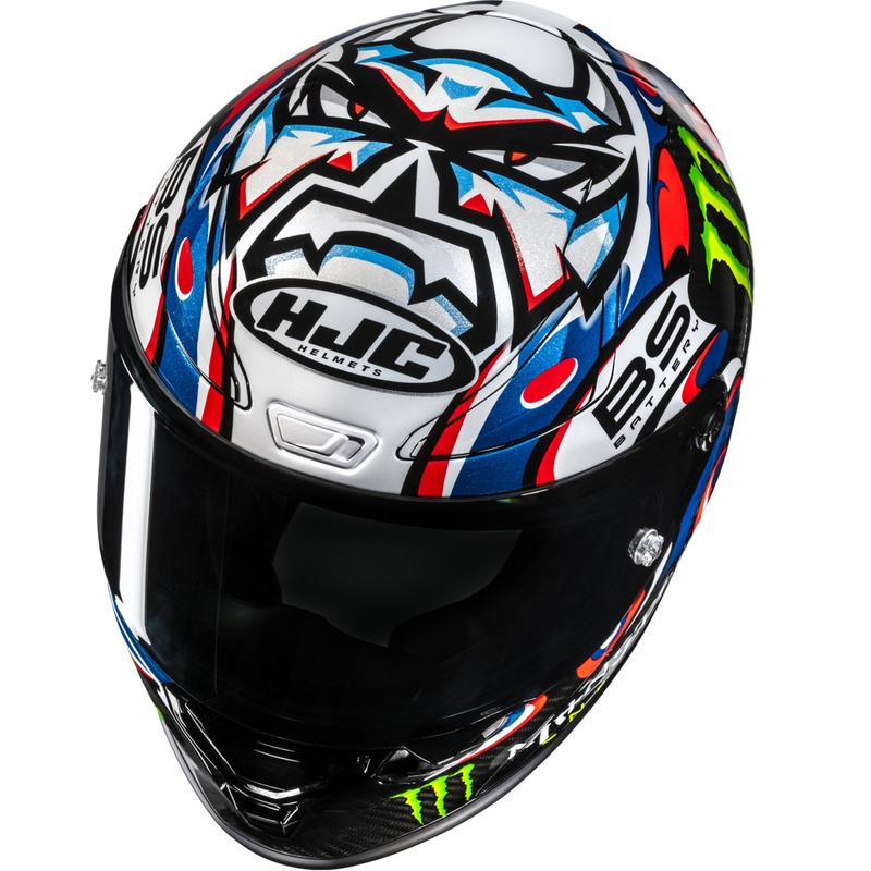 Integroitu moottoripyöräilykypärä HJC RPHA 1 V2 CARBON Quartararo Le Mans III MC25 monivärinen