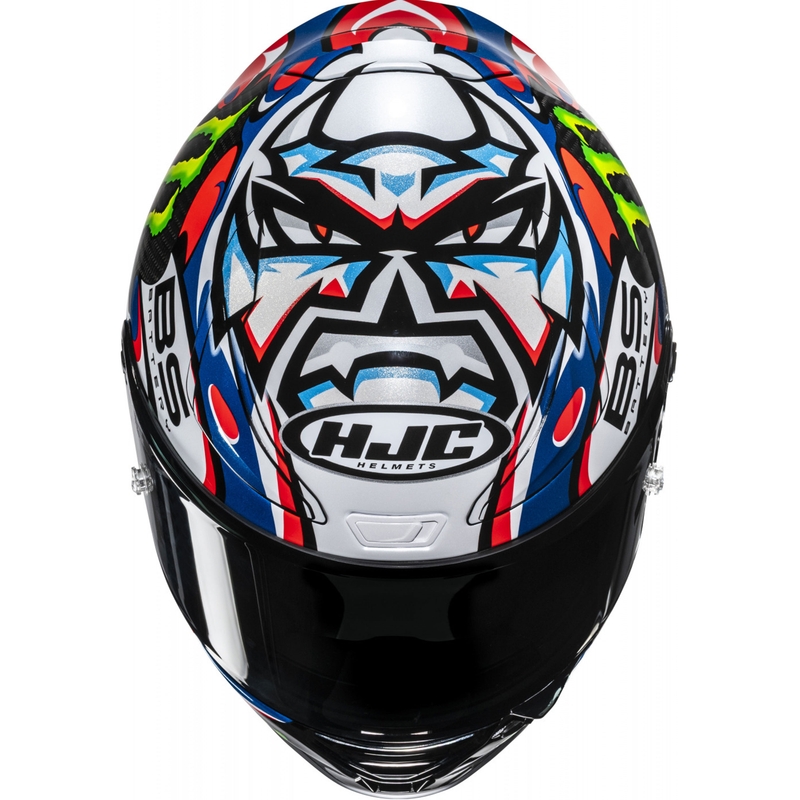 Integroitu moottoripyöräilykypärä HJC RPHA 1 V2 CARBON Quartararo Le Mans III MC25 monivärinen