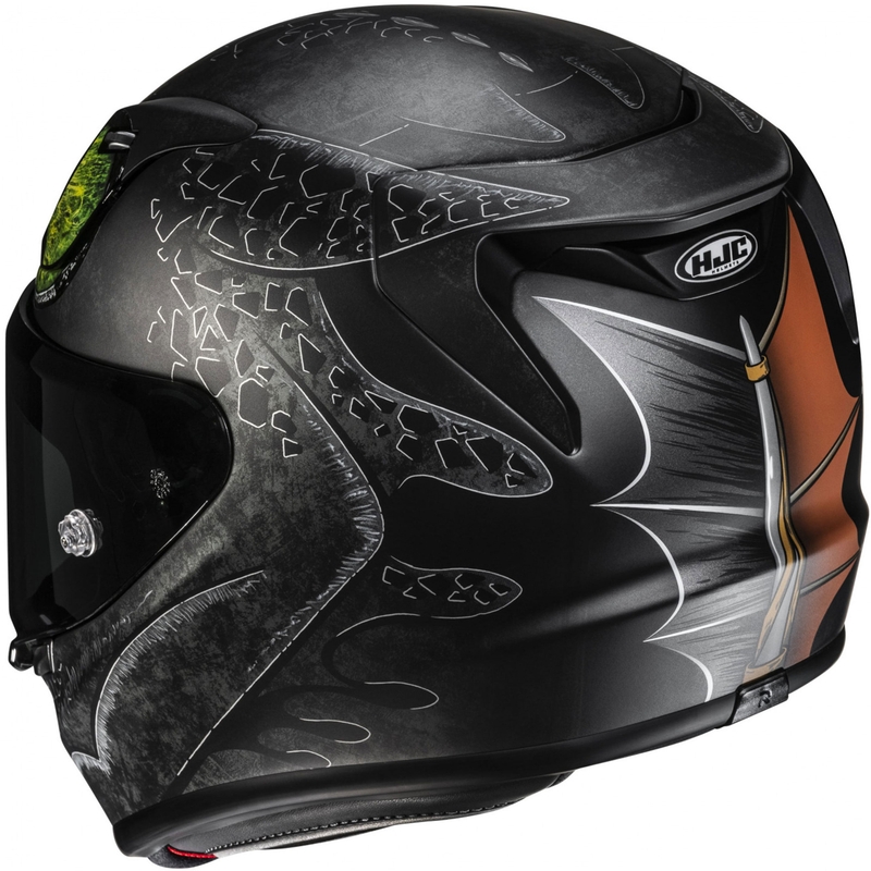 Kokokasvoinen moottoripyöräkypärä HJC RPHA 12 Toothless II Universal MC4SF musta