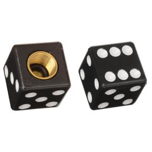 Oxford Lucky Dice mustat venttiilikorkit