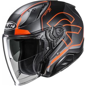 Avoin moottoripyöräilykypärä RPHA 31 Dereen MC6HSF musta-harmaa-oranssi