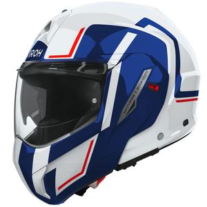 Airoh Mathisse 2 Genius Glossy Blue Red Flip-up moottoripyöräilykypärä