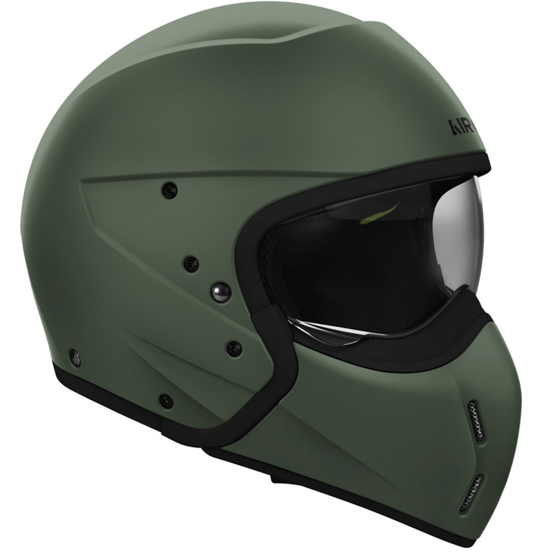 Modulaarinen moottoripyöräilykypärä Airoh J110 Väri matta khaki