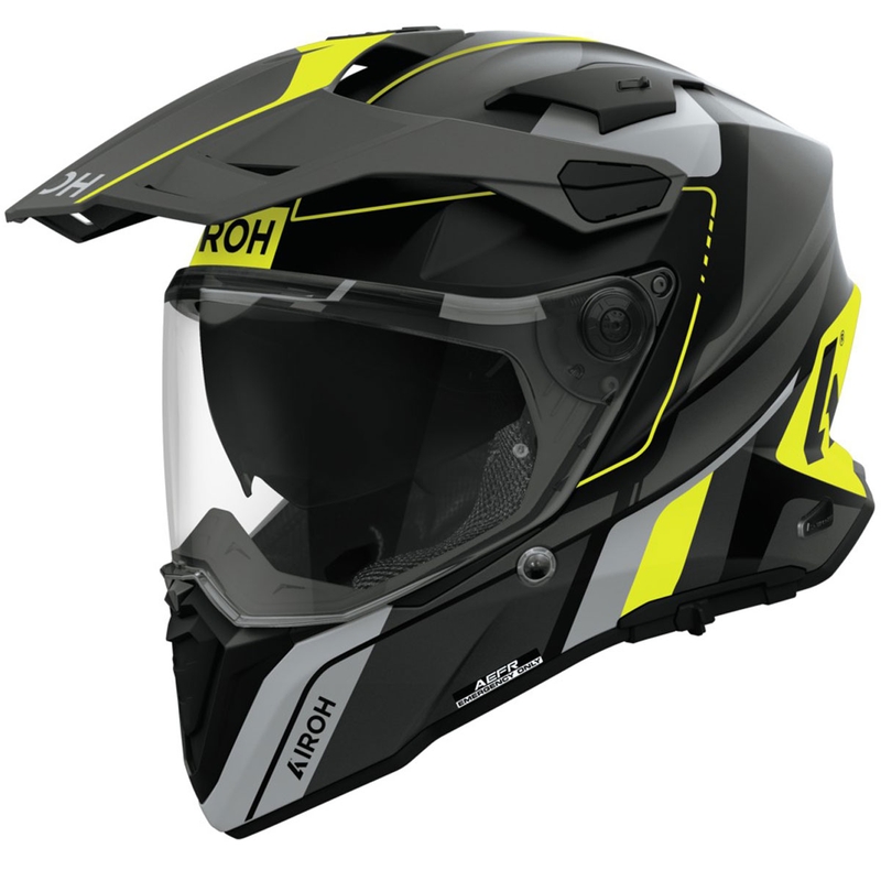 Enduro kypärä Airoh Commander 2 Skip mattakeltainen