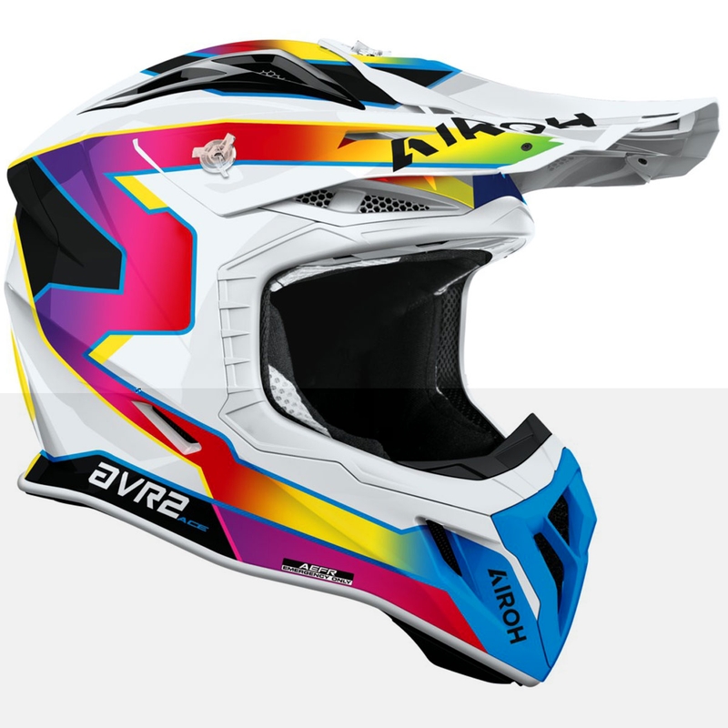 Motocross kypärä Airoh Aviator ACE 2 Sunrise kiiltävä monivärinen