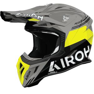 Motocross kypärä Airoh Aviator ACE 2 Fury kiiltävä keltainen