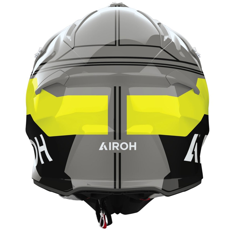 Motocross kypärä Airoh Aviator ACE 2 Fury kiiltävä keltainen