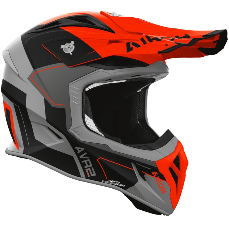 Motocross kypärä Airoh Aviator ACE 2 Shield matta oranssi