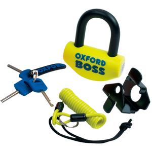 Lukko Oxford Boss U-profiili kelta-musta 12,7 mm