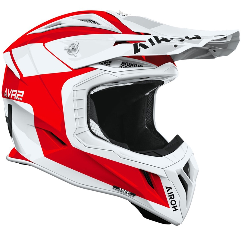 Motocross kypärä Airoh Aviator ACE 2 Iron kiiltävä punainen