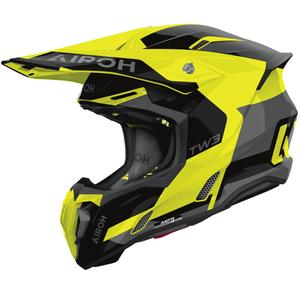 Motocross kypärä Airoh Twist 3 Fancy kiiltävä fluo keltainen