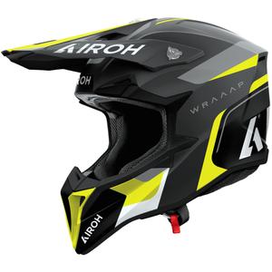 Motocross kypärä Airoh Wraaap Conquer mattakeltainen