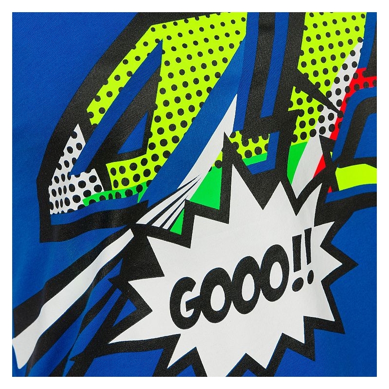 Naisten toppi VR46 Valentino Rossi POP ART sininen sininen