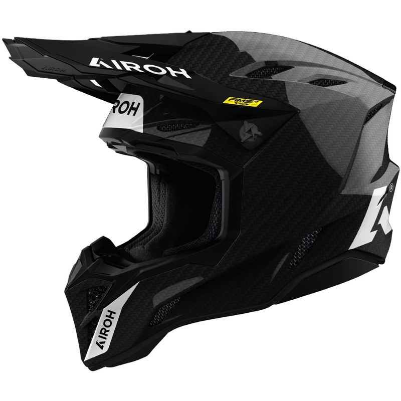 Motocross-kypärä Airoh Factory FIM Carbon kiiltävä