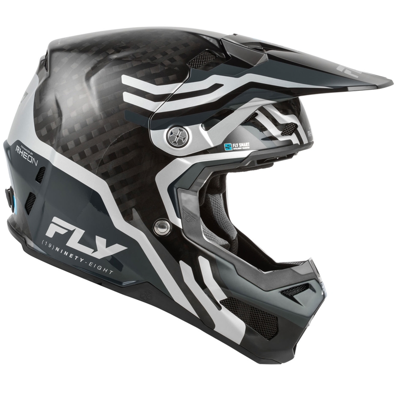 Motocross kypärä moottoripyörälle FLY Racing Formula S Carbon Byte carbon-grey-silver