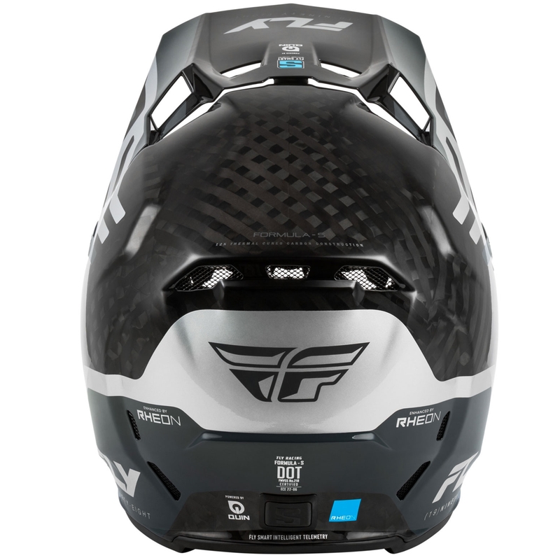 Motocross kypärä moottoripyörälle FLY Racing Formula S Carbon Byte carbon-grey-silver