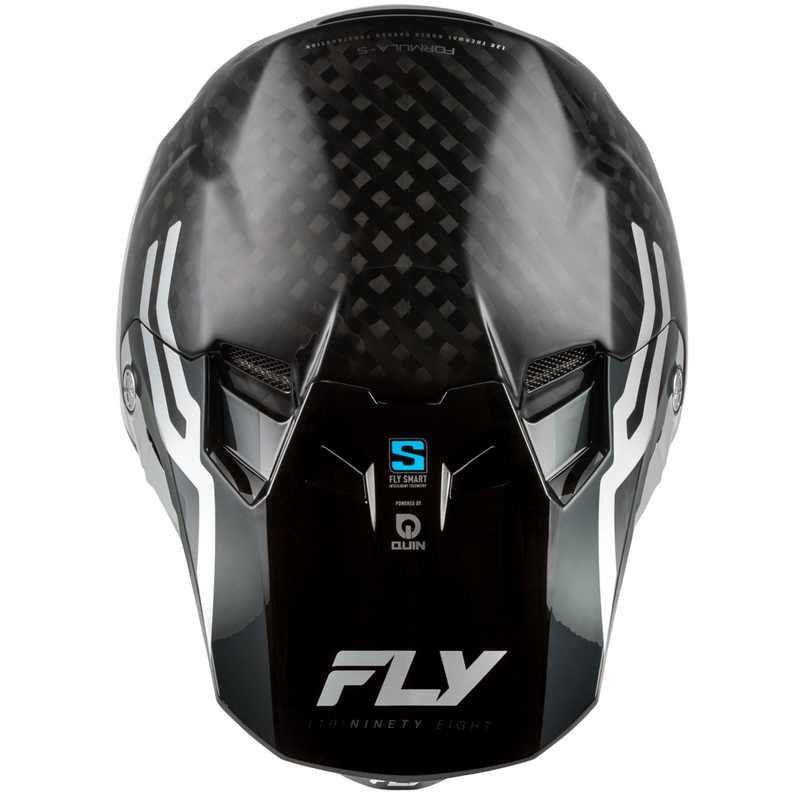 Motocross kypärä moottoripyörälle FLY Racing Formula S Carbon Byte carbon-grey-silver