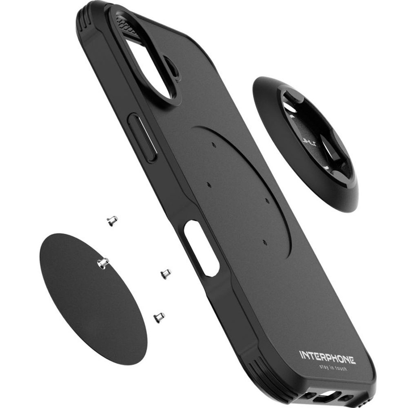 Puhelinkotelo Interphone QUIKLOX Tetraforce-Apple iPhone 17 musta