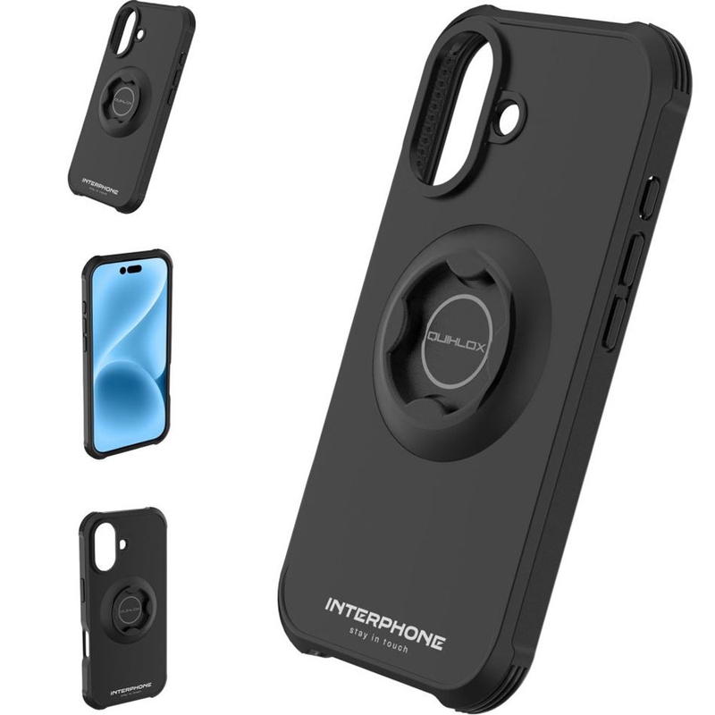 Puhelinkotelo Interphone QUIKLOX Tetraforce-Apple iPhone 17 musta