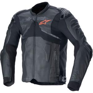 Alpinestars Atem 5 Musta nahkainen moottoripyöräily takki