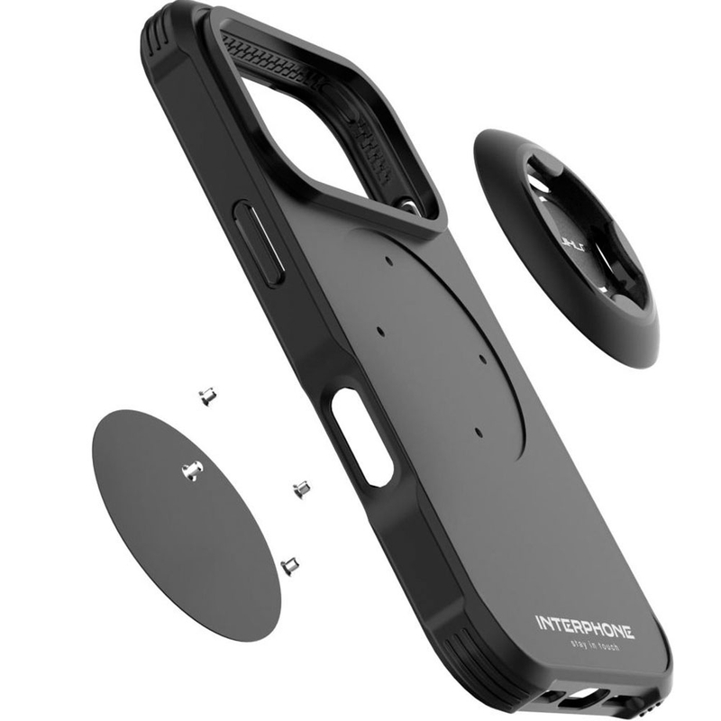 Puhelinkotelo Interphone QUIKLOX Tetraforce-Apple iPhone 17 Pro musta