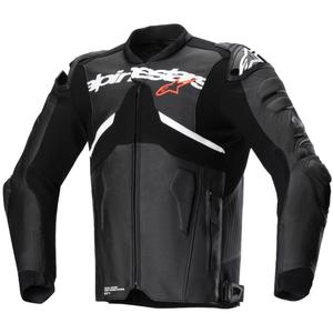 Alpinestars Atem 5 mustavalkoinen nahkainen moottoripyörätakki