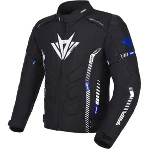 Moottoripyörätakki RSA Rider musta-valko-sininen