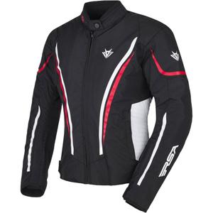 Naisten RSA Wasp Musta, valkoinen ja punainen moottoripyörä takki