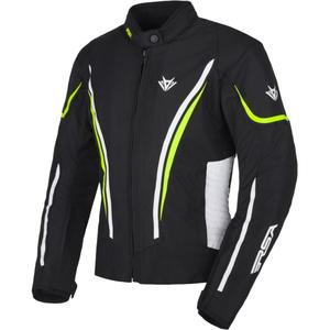 Naisten RSA Wasp Musta-valkoinen-keltainen moottoripyörä takki