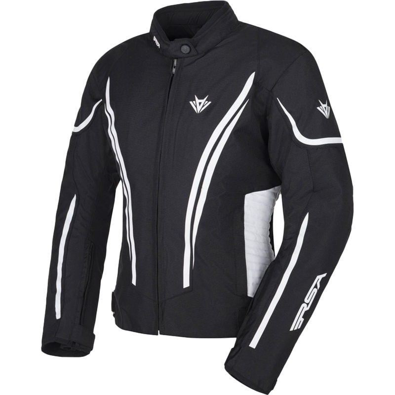 Naisten RSA Wasp Mustavalkoinen moottoripyörä takki