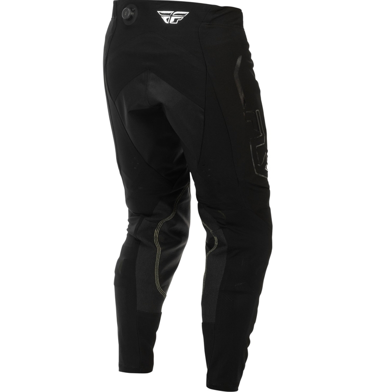 FLY Racing Evolution SE Motocross-housut Musta ja hopea