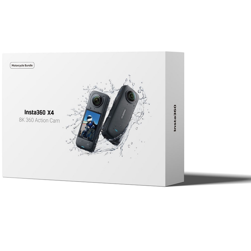 Insta360 X4 Moottoripyöräpaketti Toimintakamera Musta