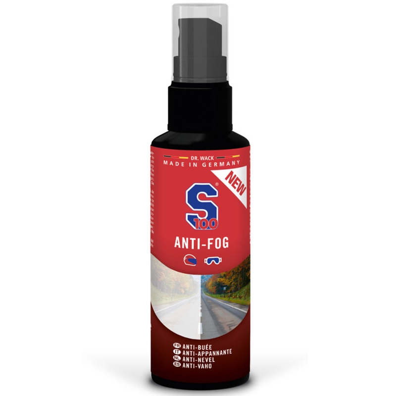 S100 Anti-Fog Anti-Fog Tuote, joka sisältää mikrokuituliinan 100 ml