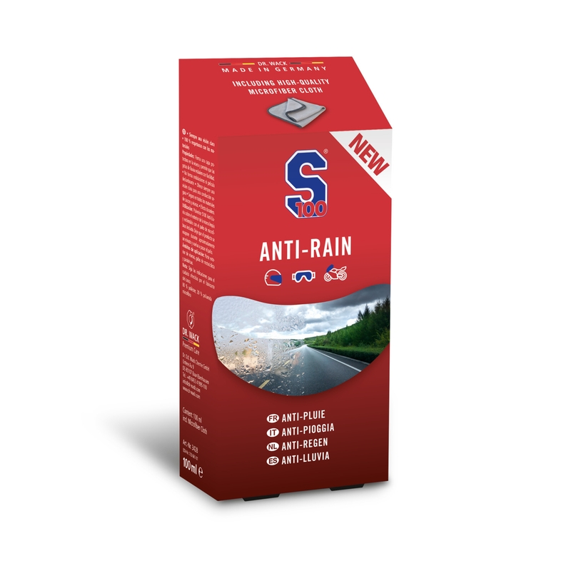 Anti-Rain S100 sisältäen mikrokuituliinan 100 ml