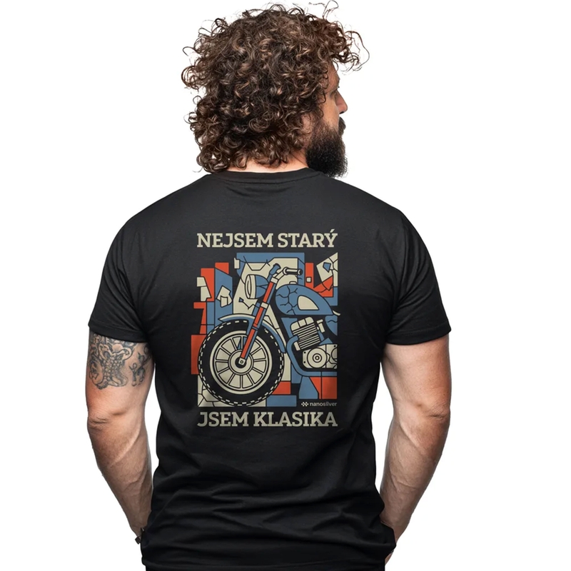 Toiminnallinen T-paita nanosilver® I AM CLASSIC musta