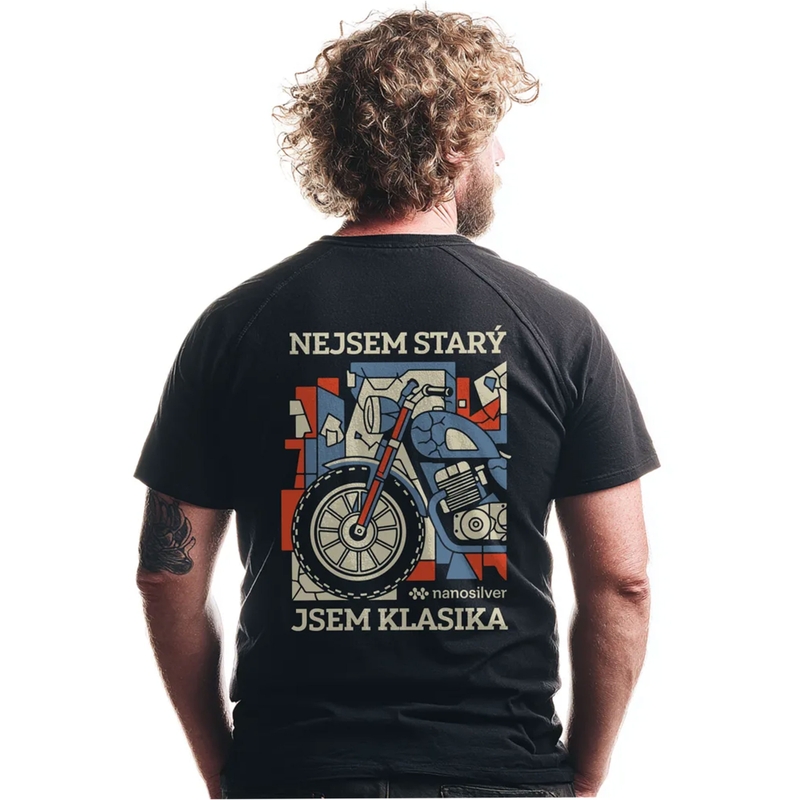 Toiminnallinen T-paita nanosilver® I AM CLASSIC musta