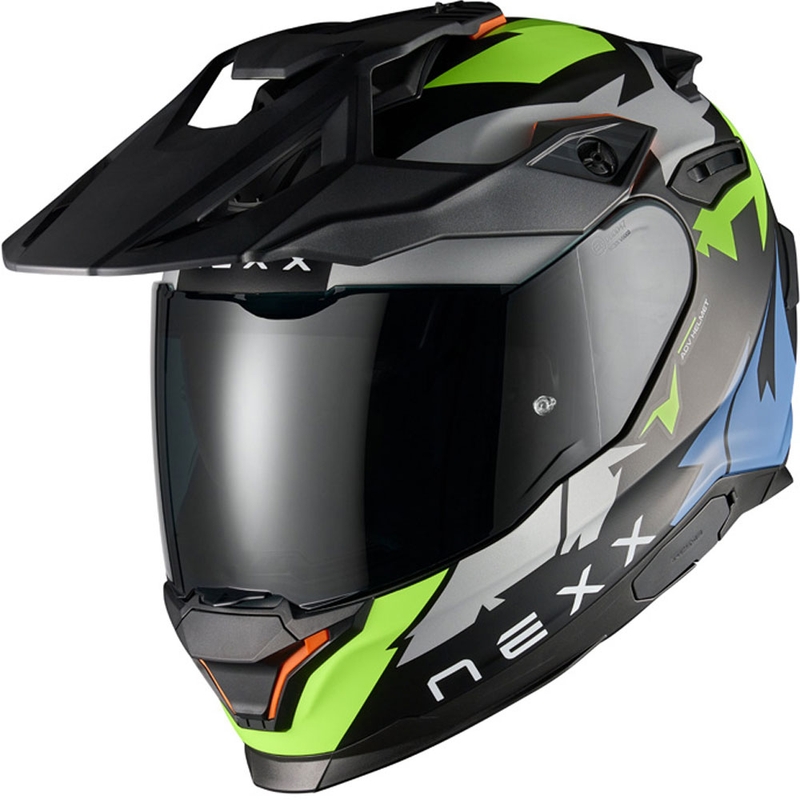 Enduro-moottoripyöräilykypärä NEXX Y.TRAVL Primal musta-fluo-keltainen