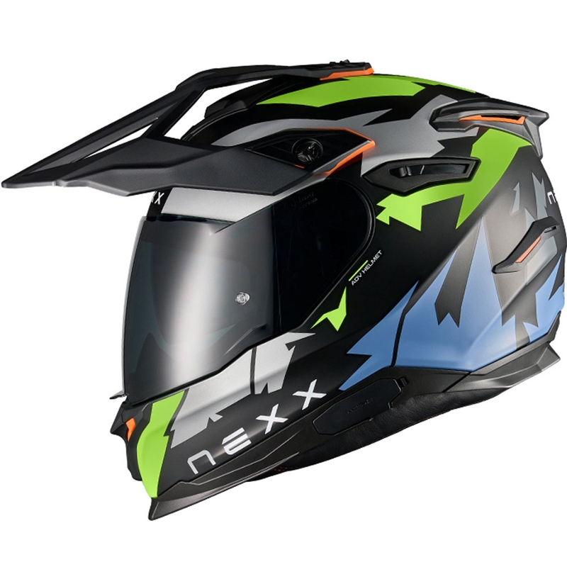 Enduro-moottoripyöräilykypärä NEXX Y.TRAVL Primal musta-fluo-keltainen