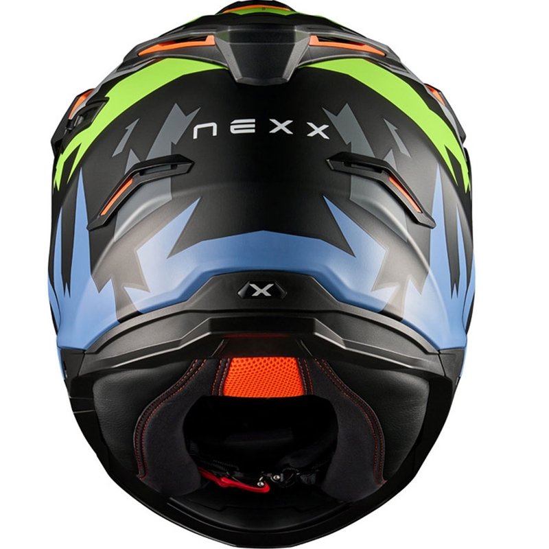 Enduro-moottoripyöräilykypärä NEXX Y.TRAVL Primal musta-fluo-keltainen