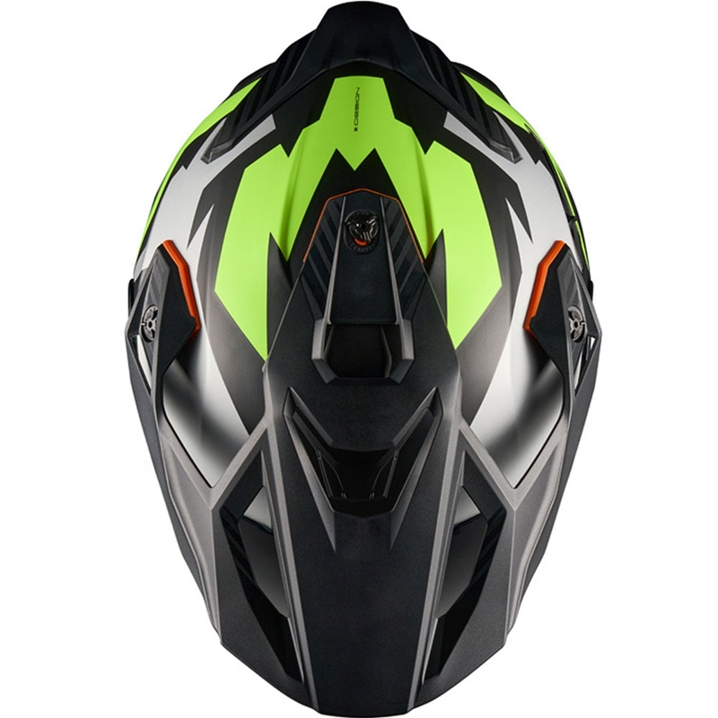 Enduro-moottoripyöräilykypärä NEXX Y.TRAVL Primal musta-fluo-keltainen