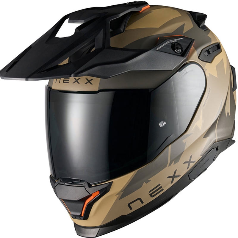 Enduro-moottoripyöräilykypärä NEXX Y.TRAVL Primal matta hiekanharmaa