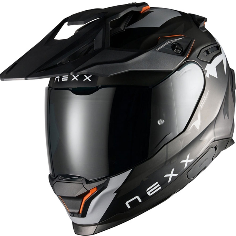 Enduro-moottoripyöräilykypärä NEXX Y.TRAVL Primal mattamusta-harmaa