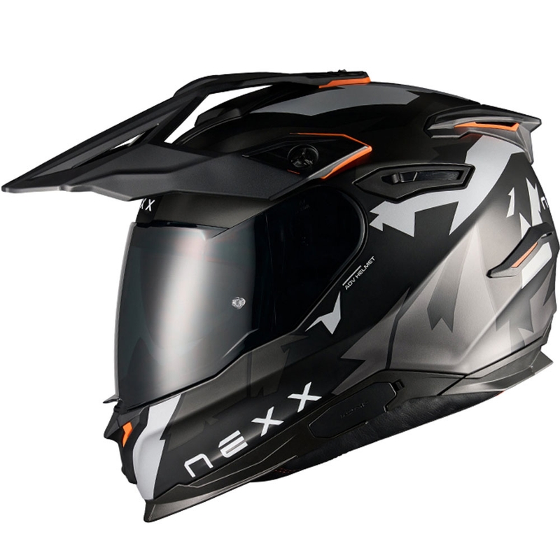 Enduro-moottoripyöräilykypärä NEXX Y.TRAVL Primal mattamusta-harmaa
