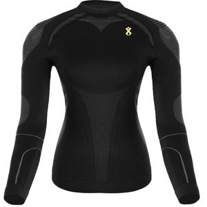 Naisten pitkähihainen toiminnallinen Rilax Mia -t-paita, musta