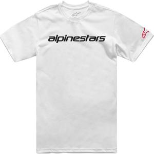 T-paita Alpinestars Linear Wordmark 2.0 CSF valkoinen-punainen-musta