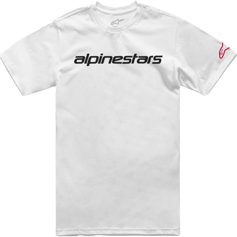 T-paita Alpinestars Linear Wordmark 2.0 CSF valkoinen-punainen-musta